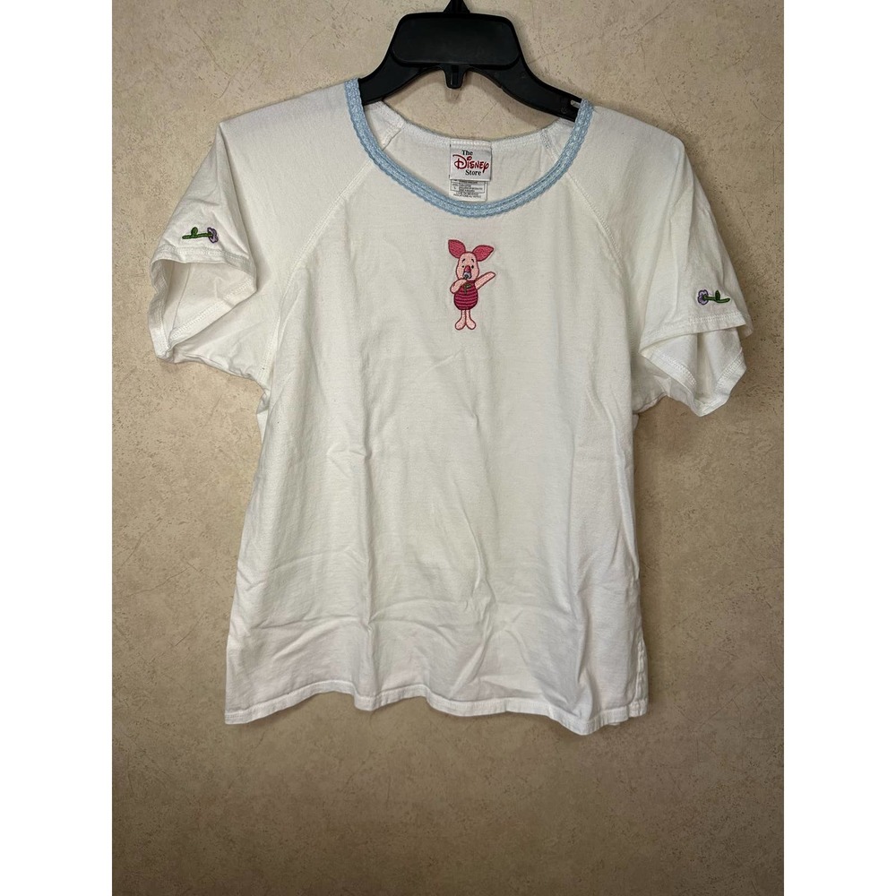 Vintage Disney Store Embroidered Piglet Tshirt EUC Sz L